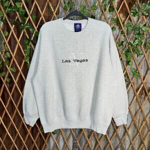 Vintage Y2K Las Vegas Nevada embroidered LV 1990s sweatshirt